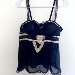 Black lingerie, size Medium
